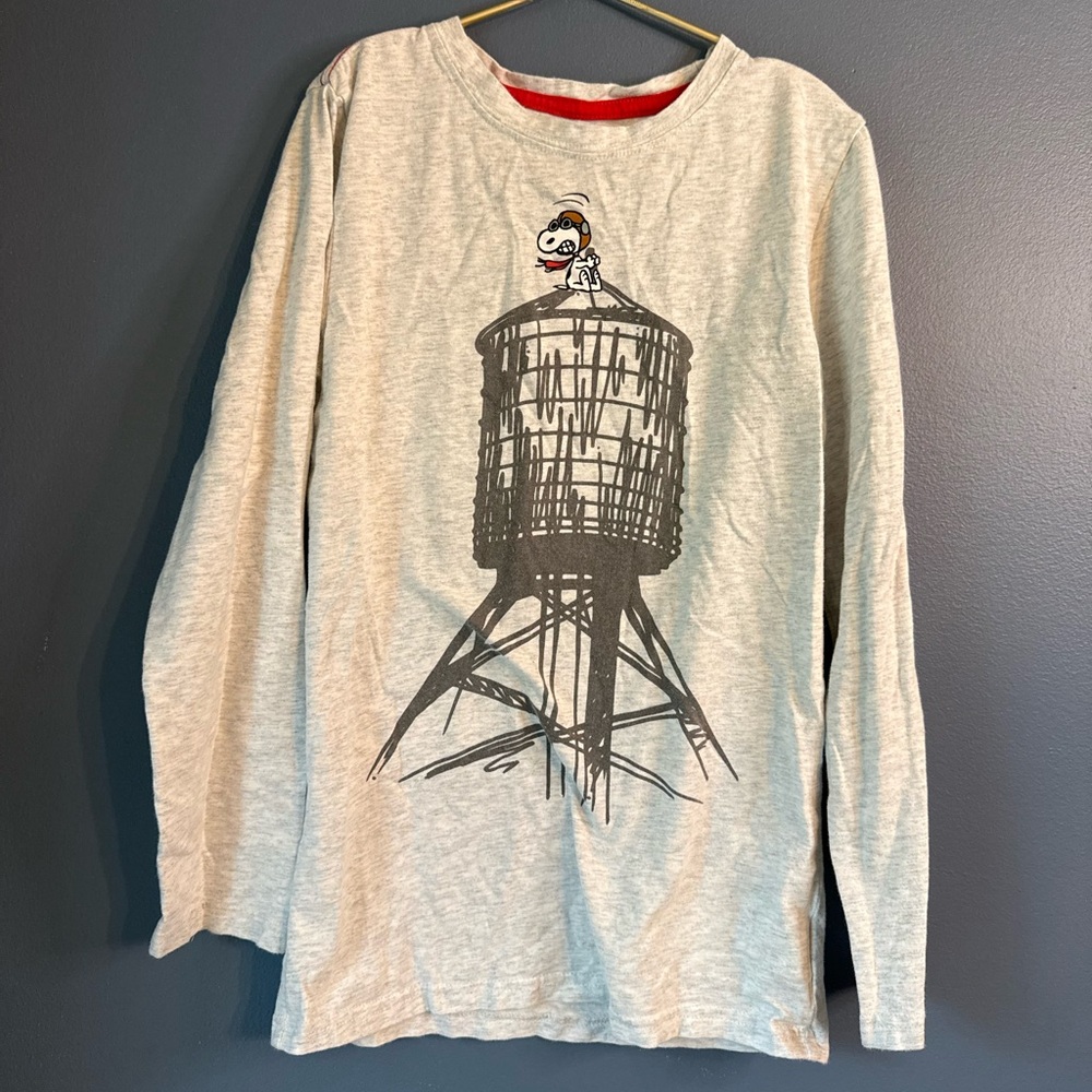 Appaman Light Gray Long Sleeve Tee‎ with Cartoon Design